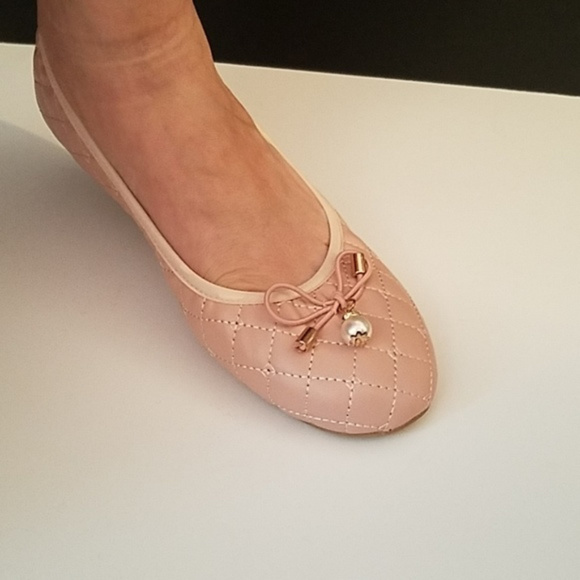 LAST ONE,,,,,,Gold Toe Blush Shoes - Picture 6 of 7